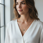 18k Gold Vermeil Fancy Birthstone Baguette Necklace