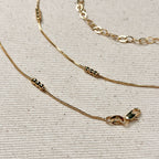 Mondsee 18k Gold Filled Bead Detailed Belly Chain | 18k Gold Filled Jewelry