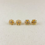 Colorful Flower Earrings