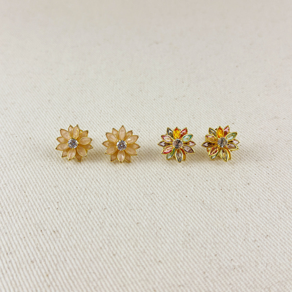 Colorful Flower Earrings