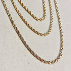 Mondsee 18k Gold Filled Rope Chain 3.0mm | 18k Gold Filled Jewelry