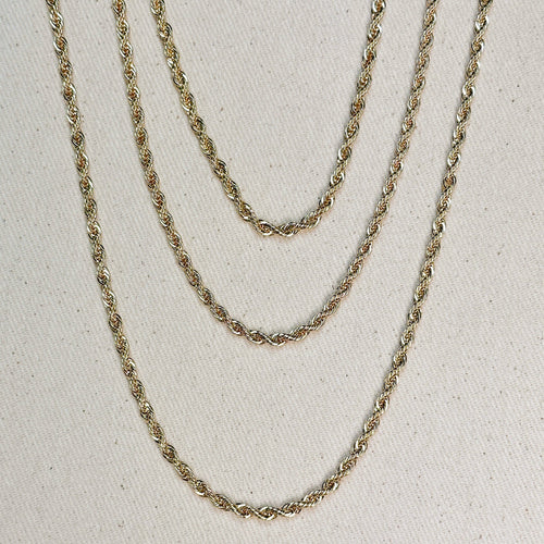 Mondsee 18k Gold Filled Rope Chain 4.0mm | 18k Gold Filled Jewelry
