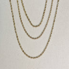 Mondsee 18k Gold Filled Rope Chain 3.0mm | 18k Gold Filled Jewelry