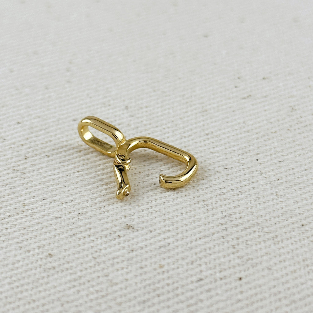 18k Gold Filled Carabiner Pendant