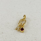 18k Gold Filled Carabiner Pendant