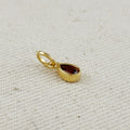 Mondsee 18k Gold Filled Birthstone Bezel Drop Charm | 18k Gold Filled Jewelry