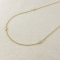 Mondsee 18k Gold Filled Oval CZ Bezel Belly Chain | 18k Gold Filled Jewelry