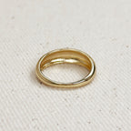 18k Gold Filled Mini Polished Dome Ring