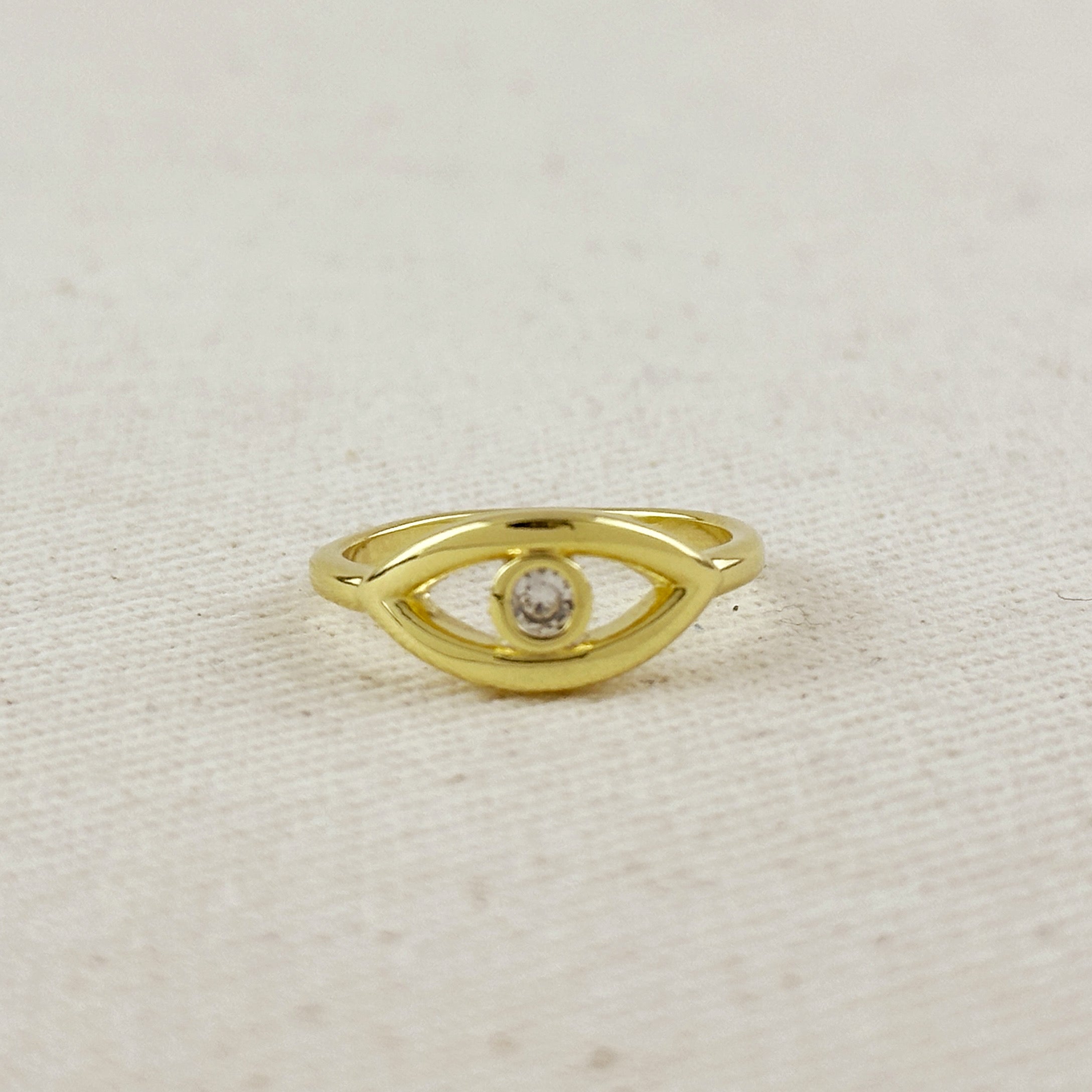 Mondsee 18K Gold Filled CZ Eye Ring | 18k Gold Filled Jewelry