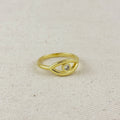 Mondsee 18K Gold Filled CZ Eye Ring | 18k Gold Filled Jewelry