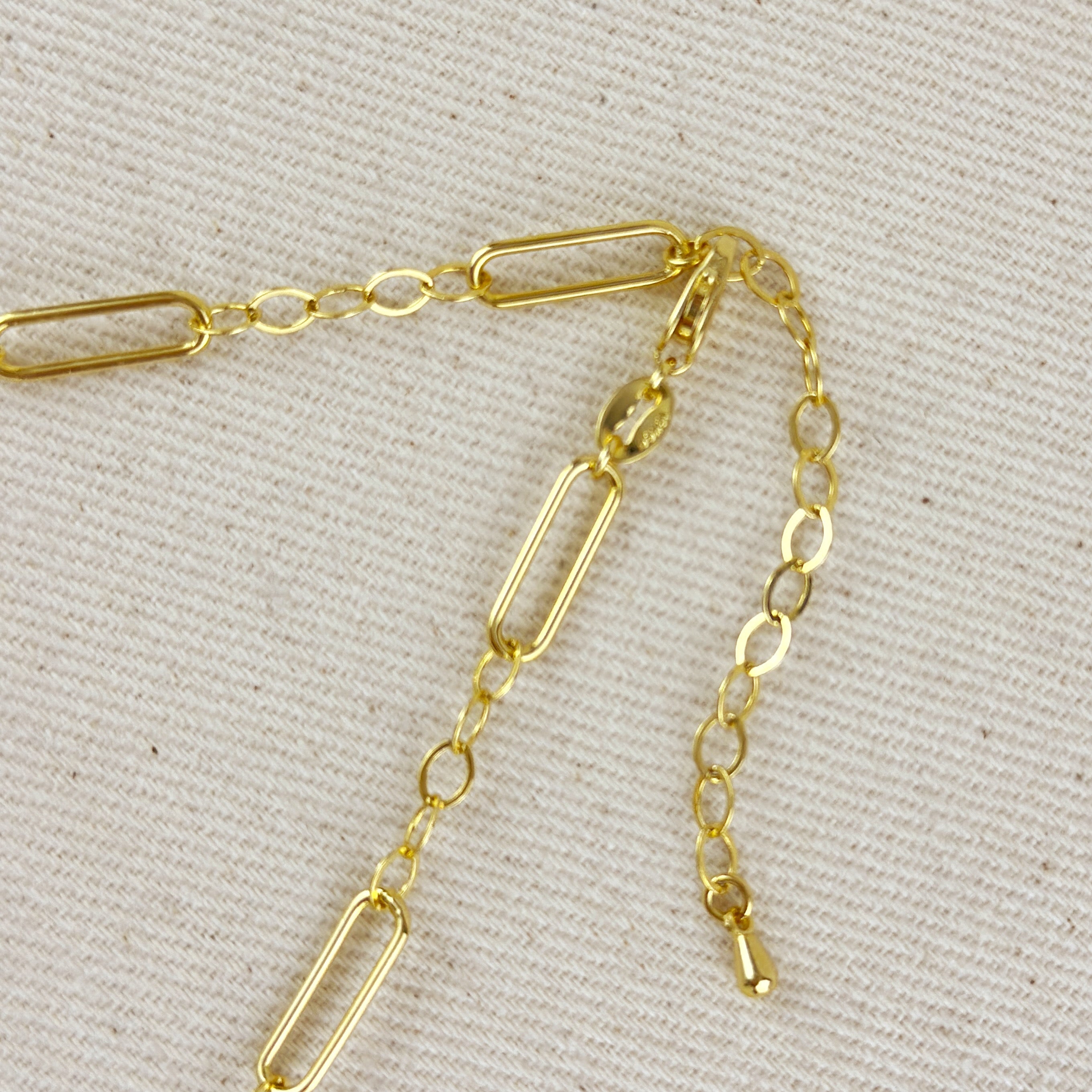 Mondsee 18k Gold Filled Paperclip & Links Chain Necklace | 18k Gold Filled Jewelry