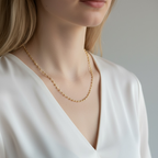 18k Gold Filled 2.5mm Beaded Necklace