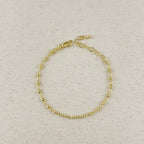 18K Gold Filled 2.5mm Beaded Bracelet