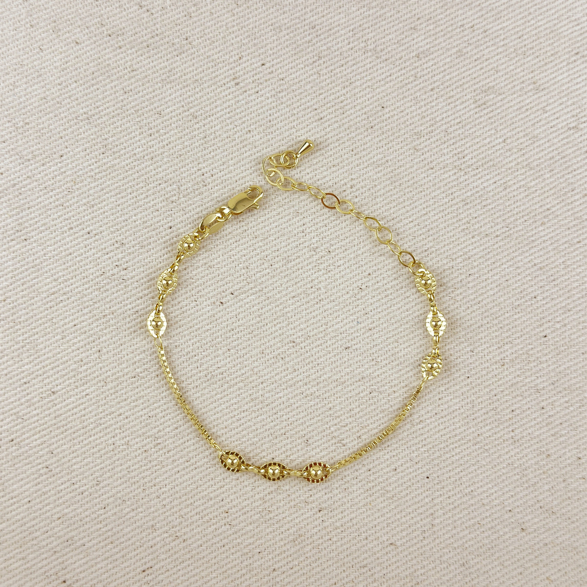 18K Gold Filled Saturn Bracelet