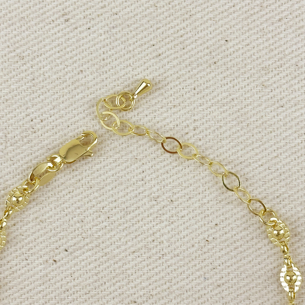 18K Gold Filled Saturn Bracelet