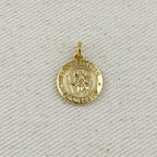 18k Gold Filled Saint Christopher Medal Pendant