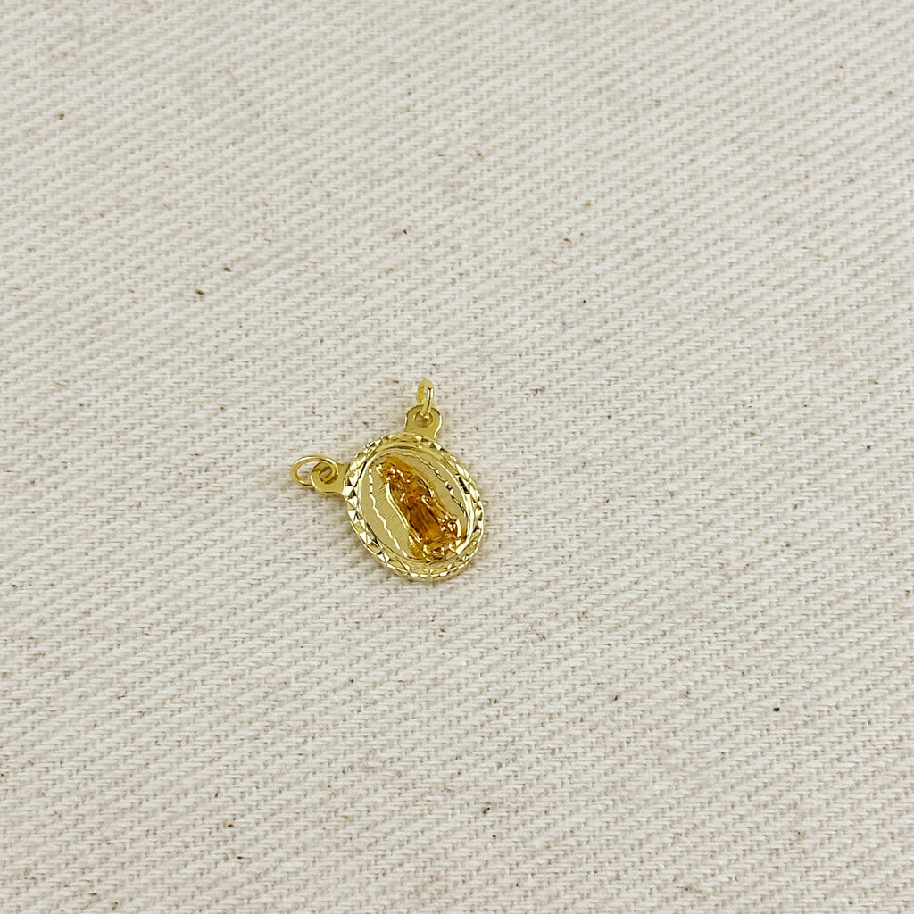 18k Gold Filled Lady Guadalupe Scapular Accessory
