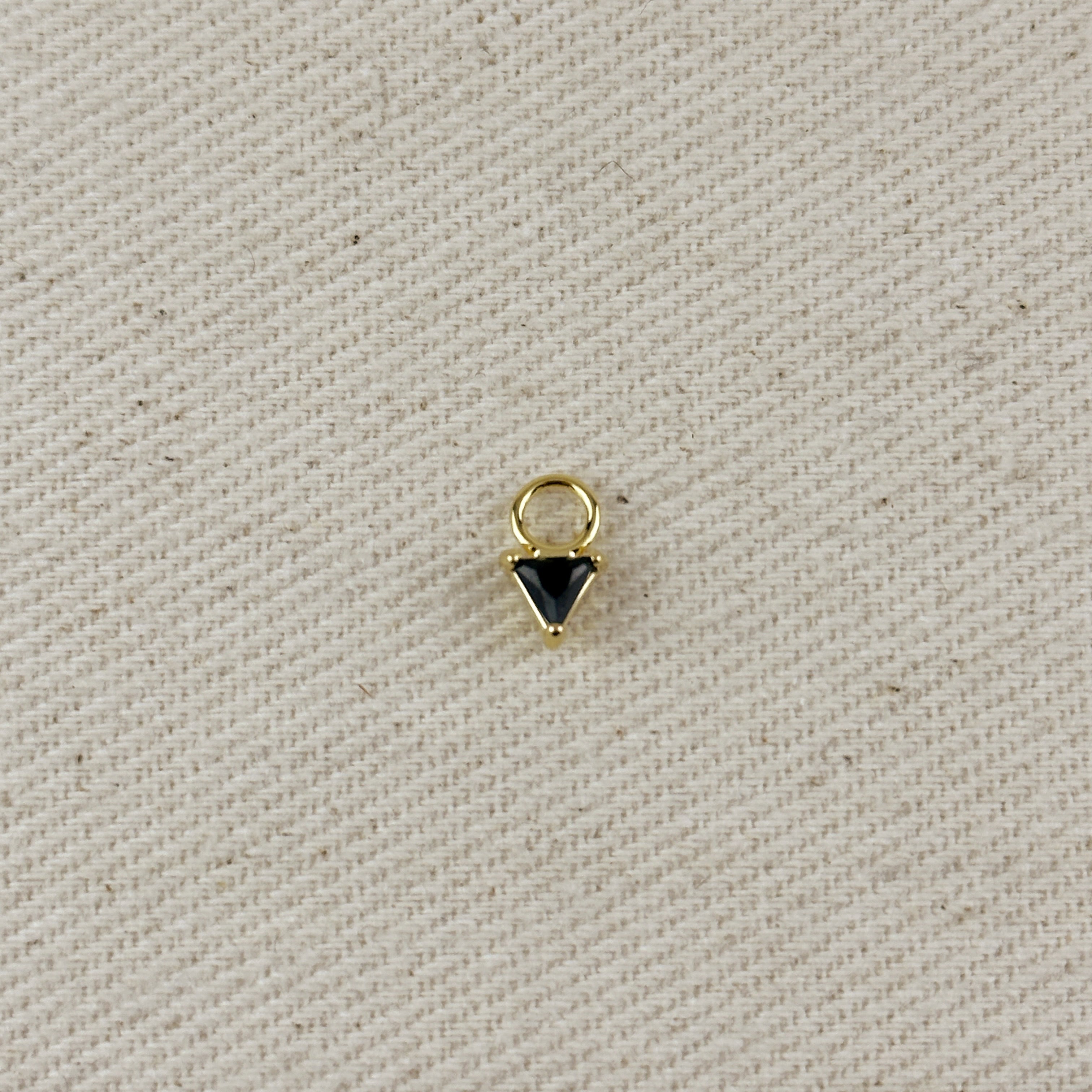 Mondsee Mini CZ Triangle Earring Charm | 18k Gold Filled Jewelry