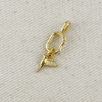 18k Gold Filled Hummingbird Charm