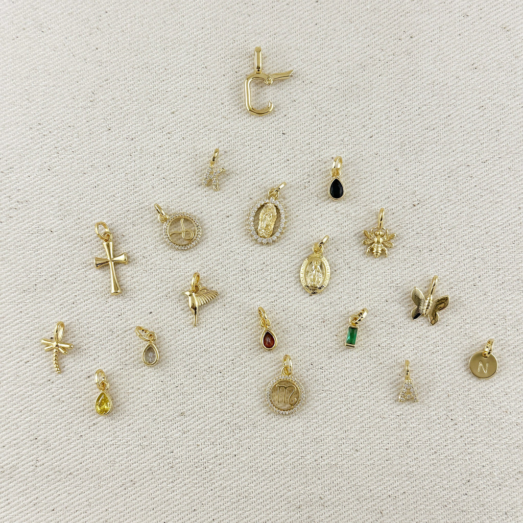18k Gold Filled Dragonfly Charm
