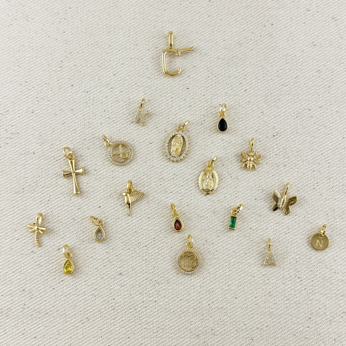 18k Gold Filled Dragonfly Charm