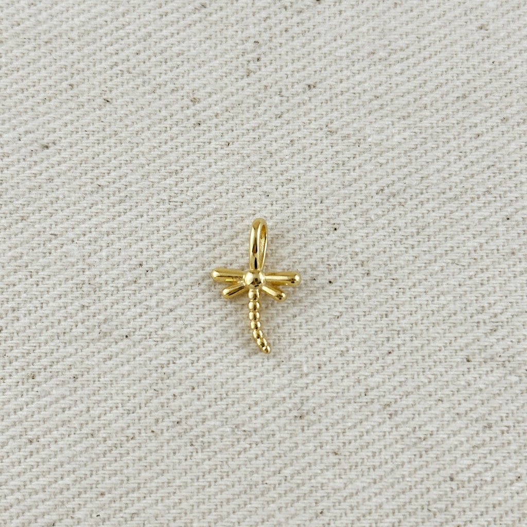 18k Gold Filled Dragonfly Charm