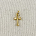 18k Gold Filled Polished Cross Charm