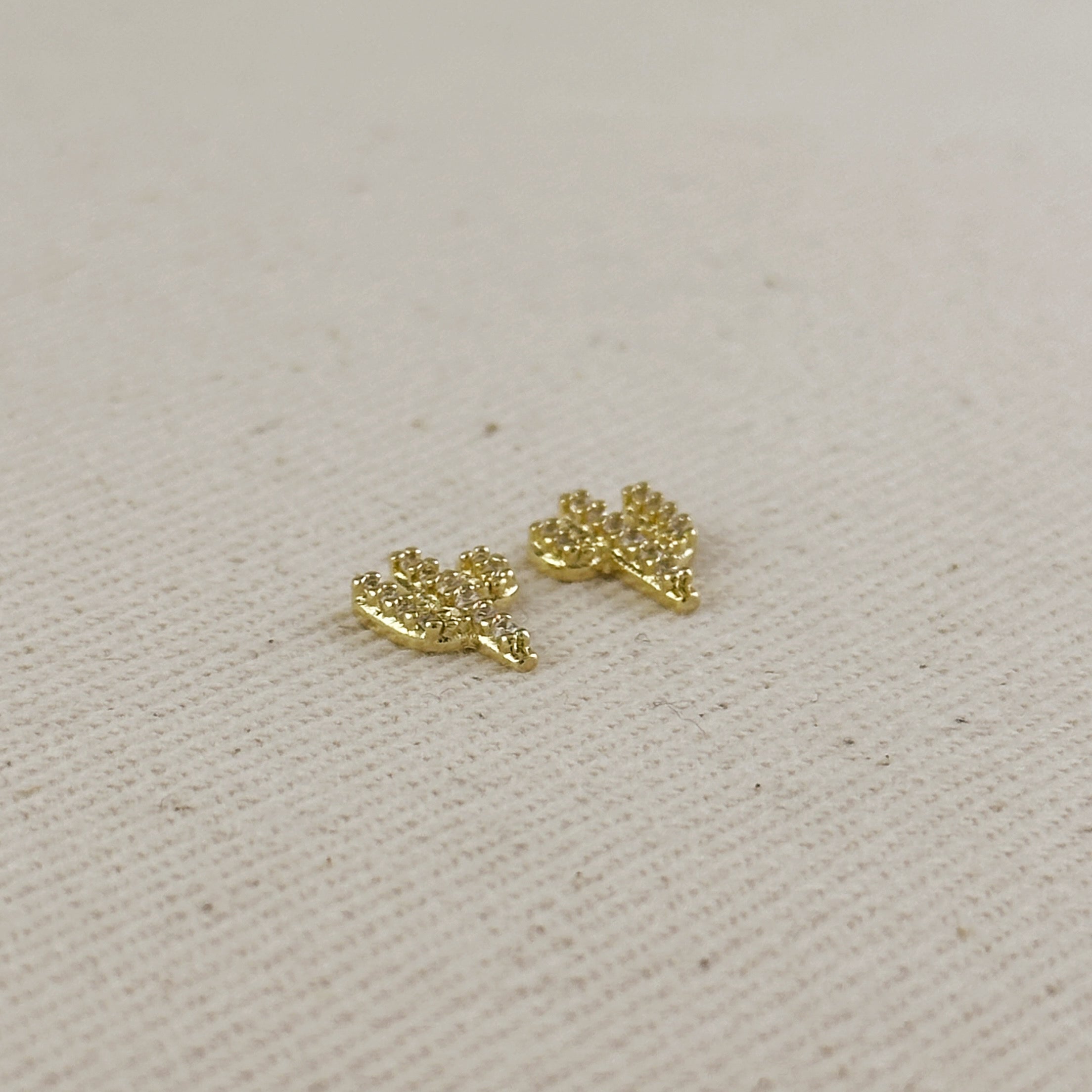 Mondsee 18k Gold Filled Cactus Stud Earrings | 18k Gold Filled Jewelry