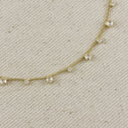Mondsee 18k Gold Filled Micro Cubic Zirconia Anklet | 18k Gold Filled Jewelry