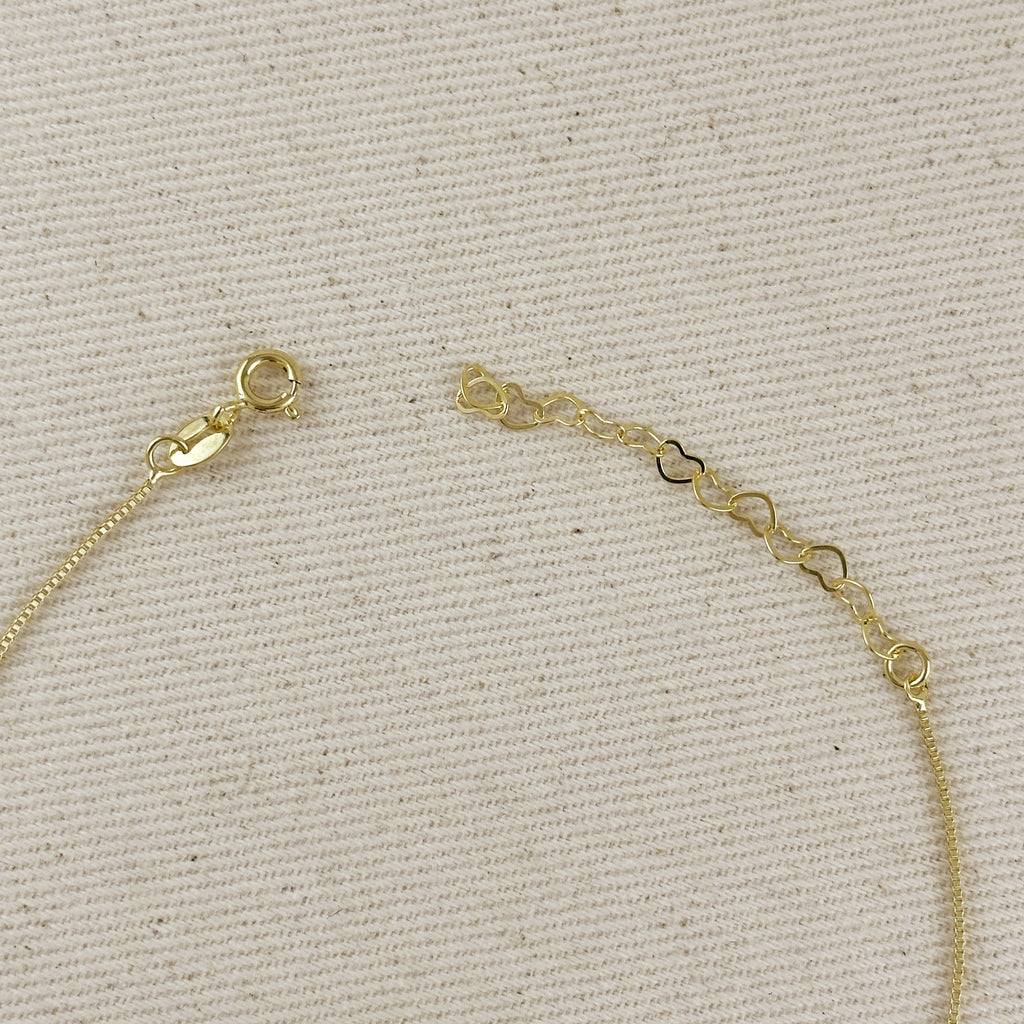 Mondsee 18k Gold Filled Micro Cubic Zirconia Anklet | 18k Gold Filled Jewelry