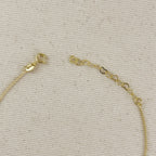 Mondsee 18k Gold Filled Micro Cubic Zirconia Anklet | 18k Gold Filled Jewelry