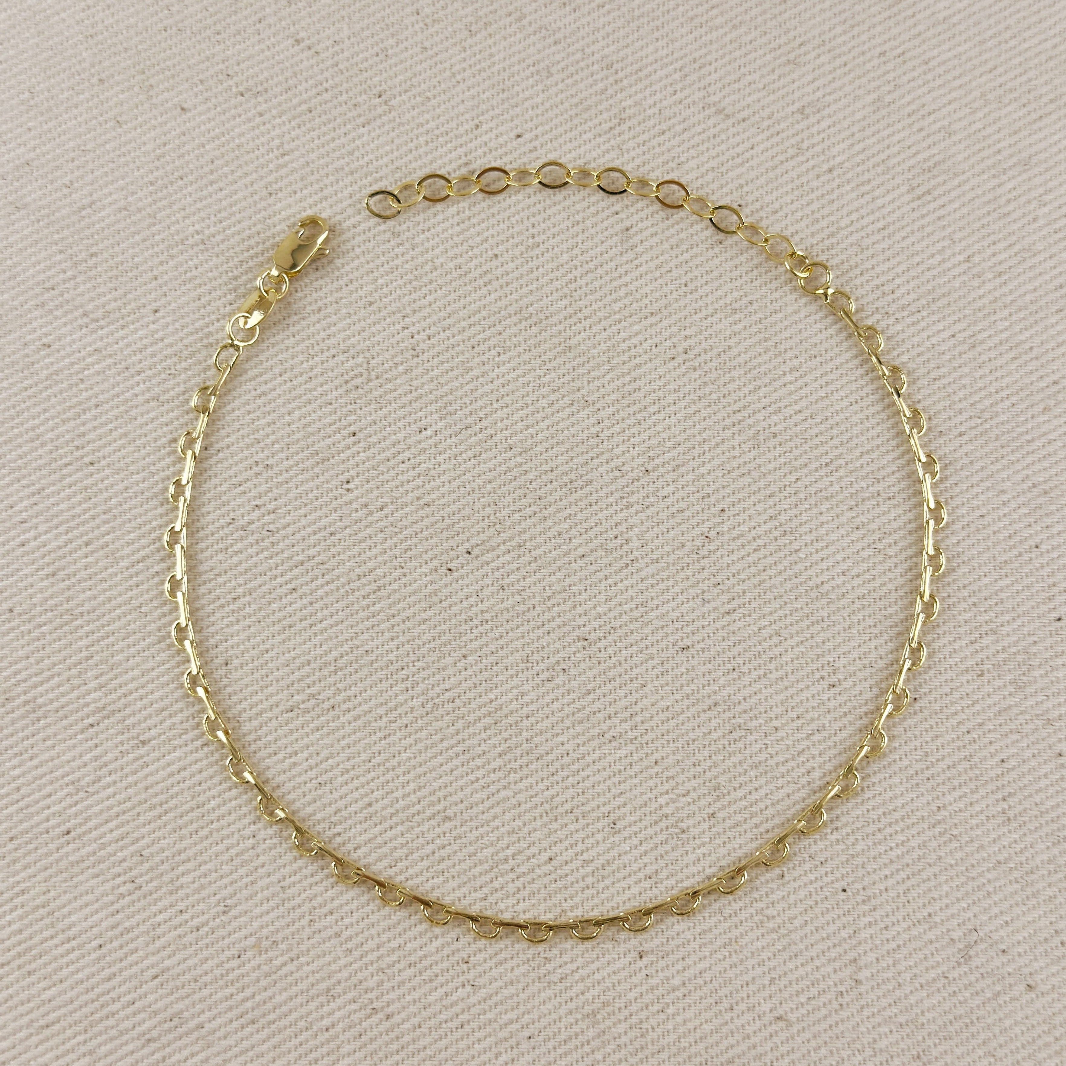 Mondsee 18k Gold Filled Lace Chain Anklet | 18k Gold Filled Jewelry