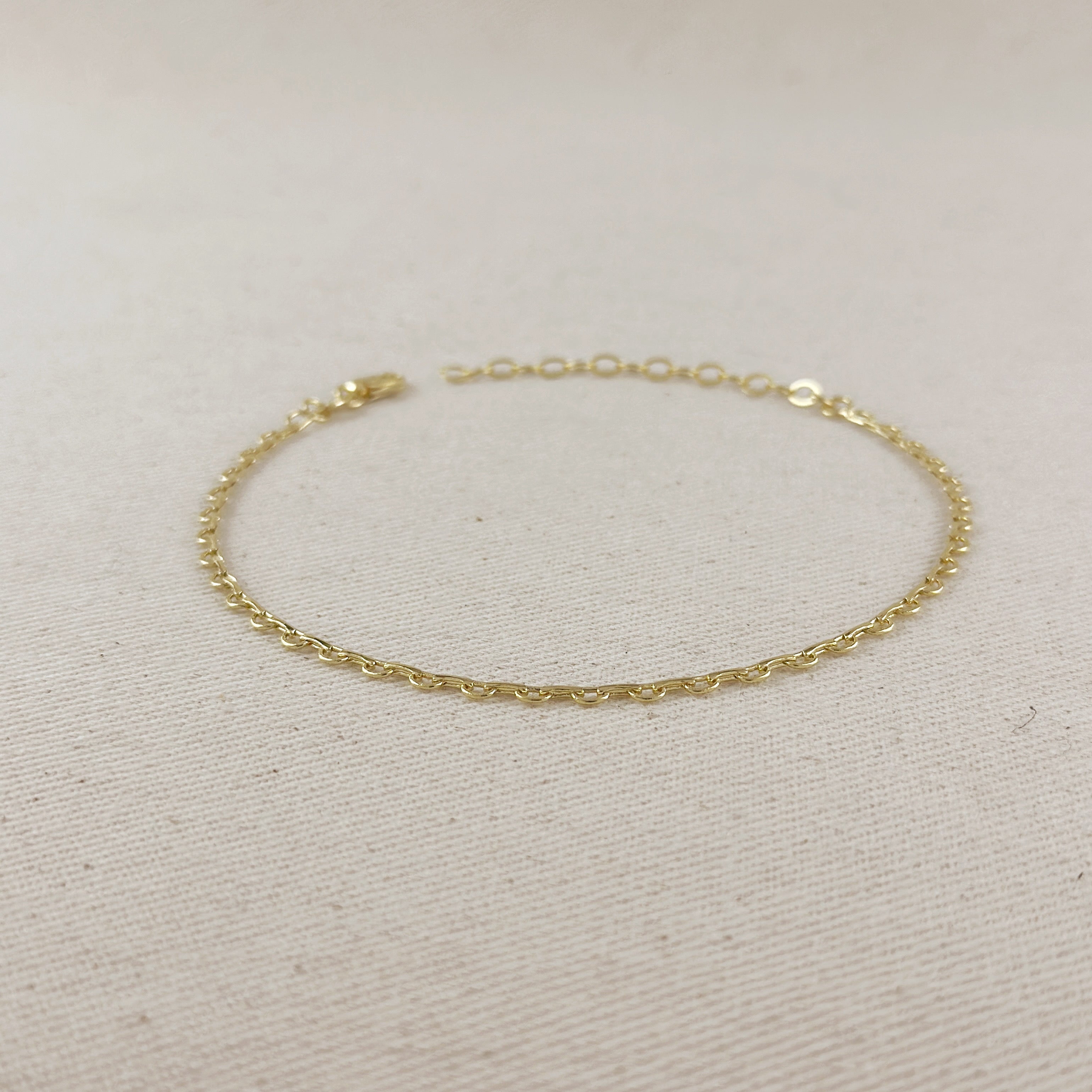 Mondsee 18k Gold Filled Lace Chain Anklet | 18k Gold Filled Jewelry