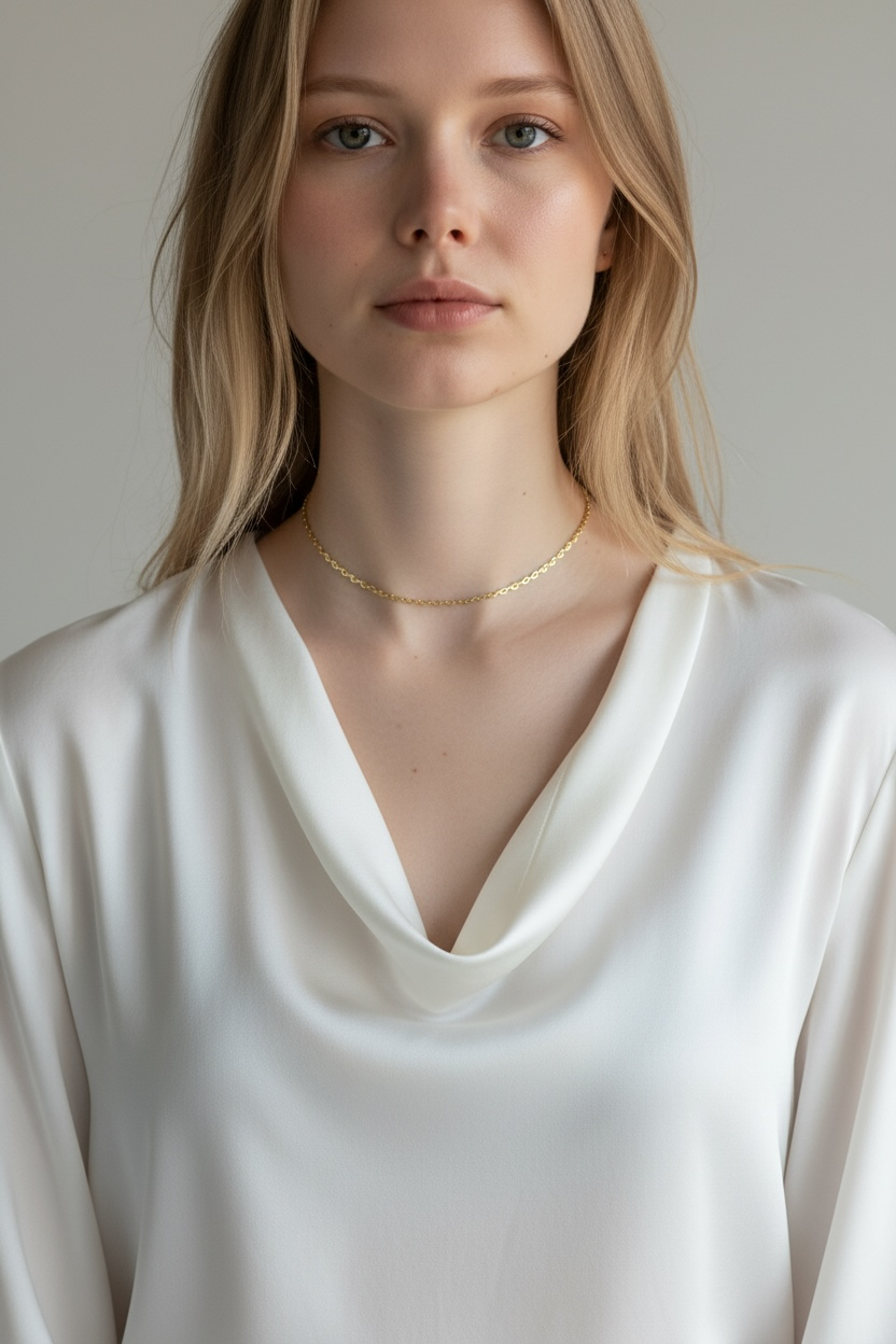 Mondsee 18k Gold Filled Lace Chain Choker Necklace | 18k Gold Filled Jewelry