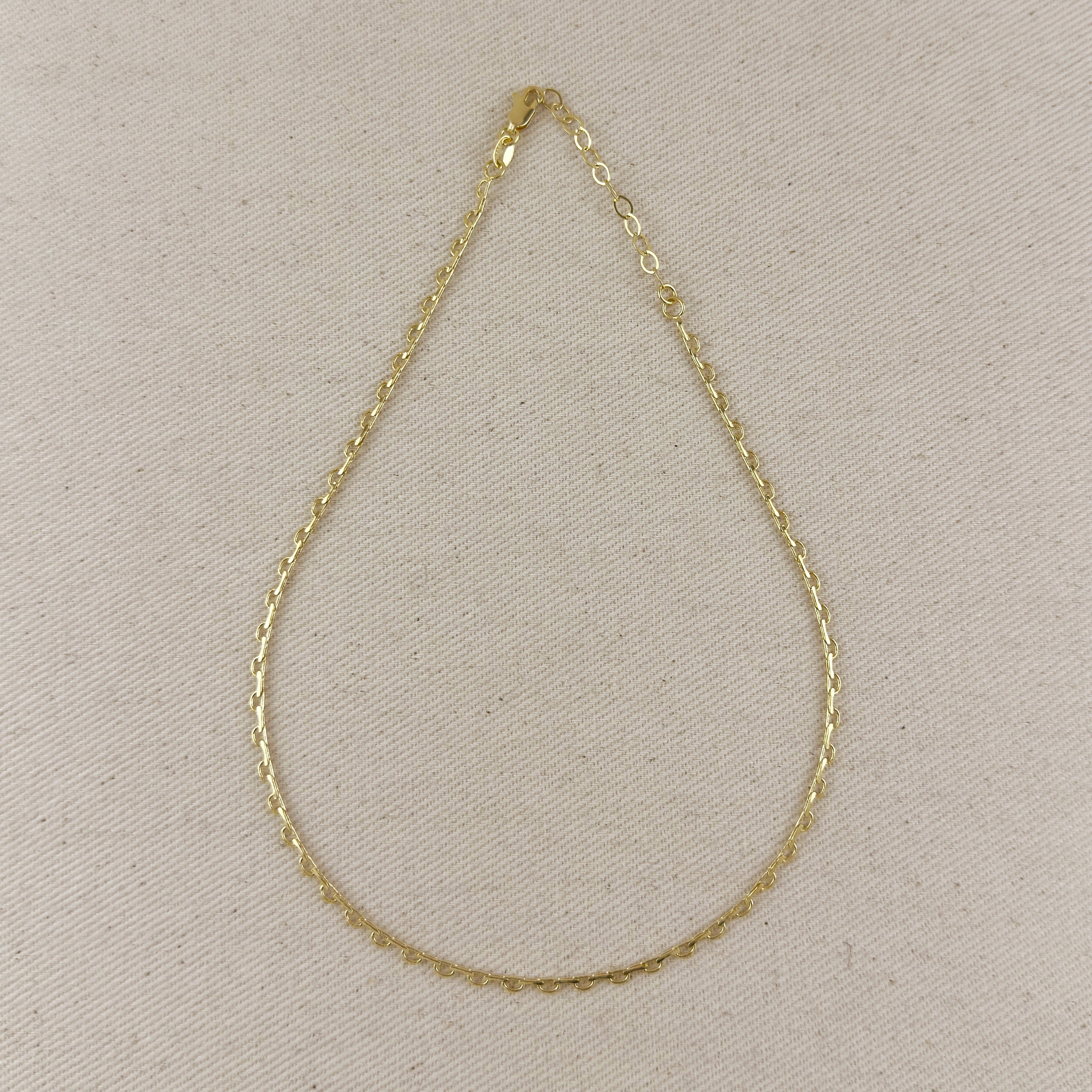Mondsee 18k Gold Filled Lace Chain Choker Necklace | 18k Gold Filled Jewelry