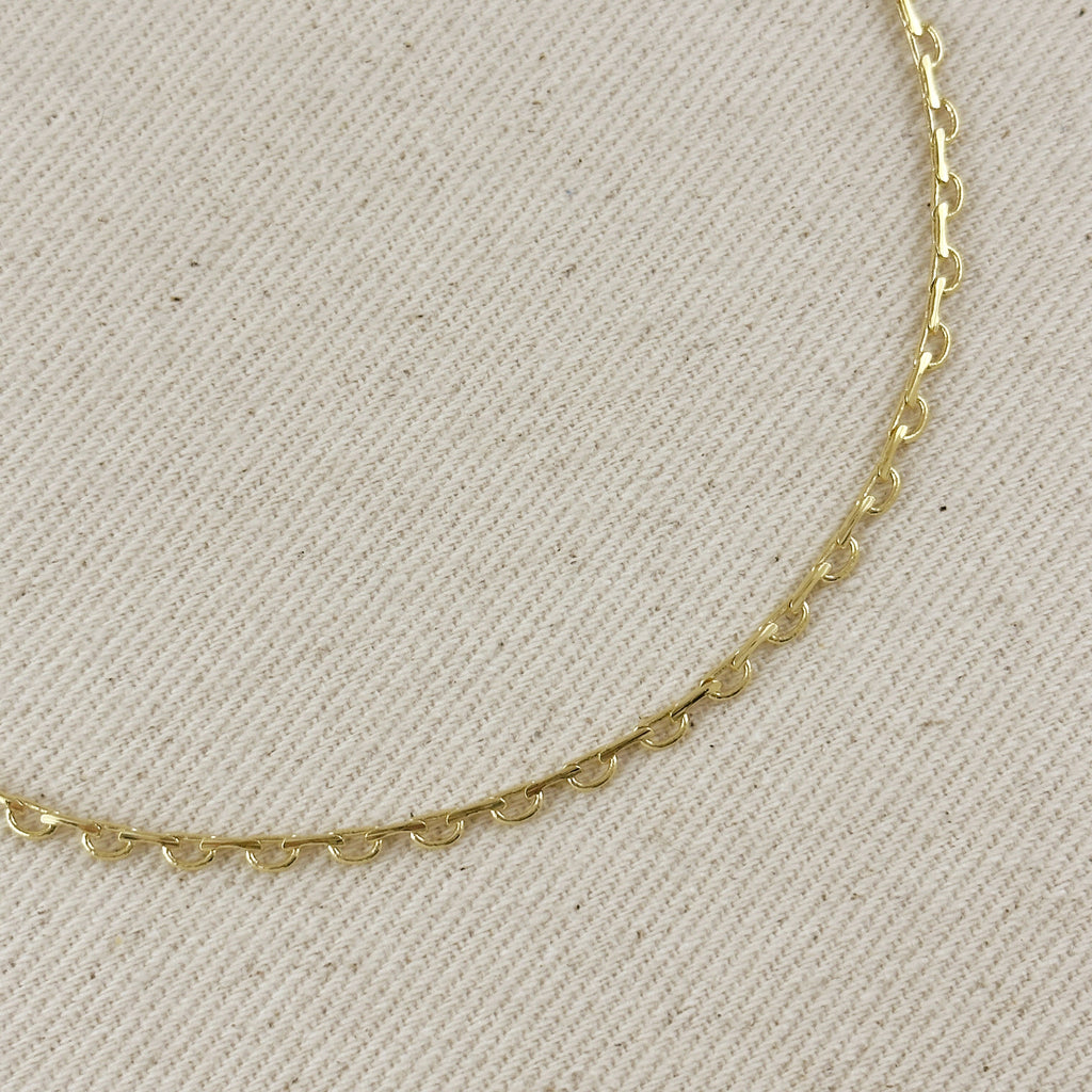 Mondsee 18k Gold Filled Lace Chain Choker Necklace | 18k Gold Filled Jewelry