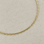Mondsee 18k Gold Filled Lace Chain Choker Necklace | 18k Gold Filled Jewelry