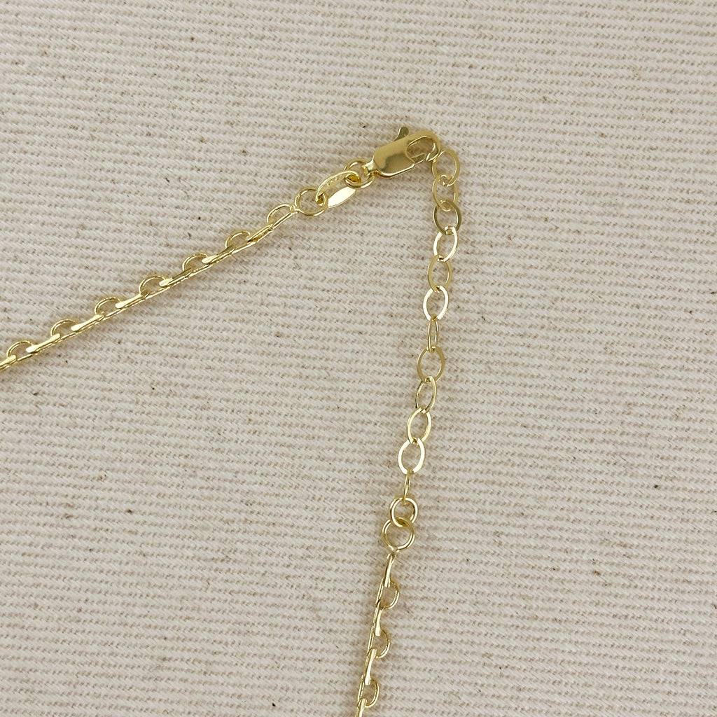 Mondsee 18k Gold Filled Lace Chain Choker Necklace | 18k Gold Filled Jewelry