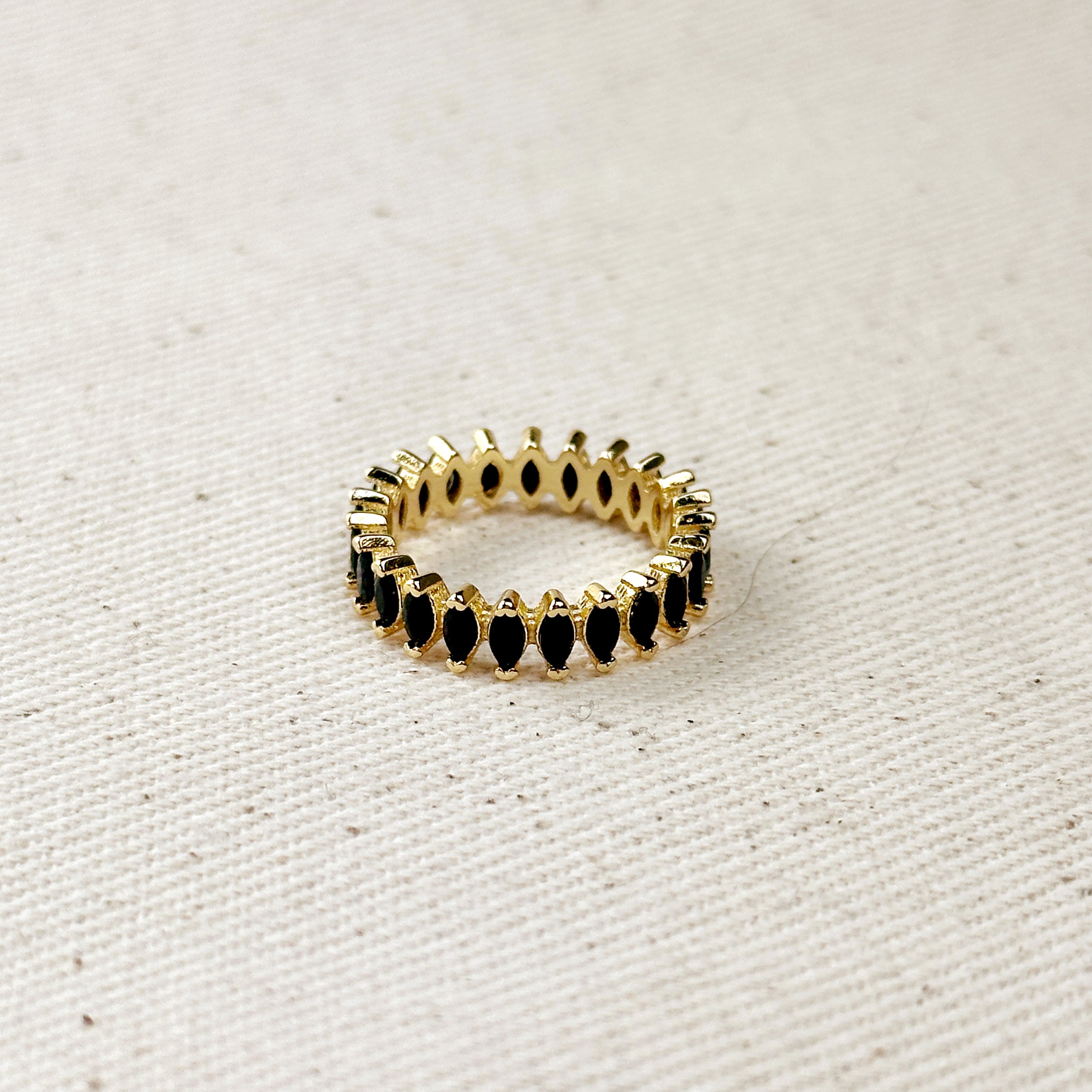 Mondsee 18k Gold Filled Marquise Eternity Band Ring | 18k Gold Filled Jewelry