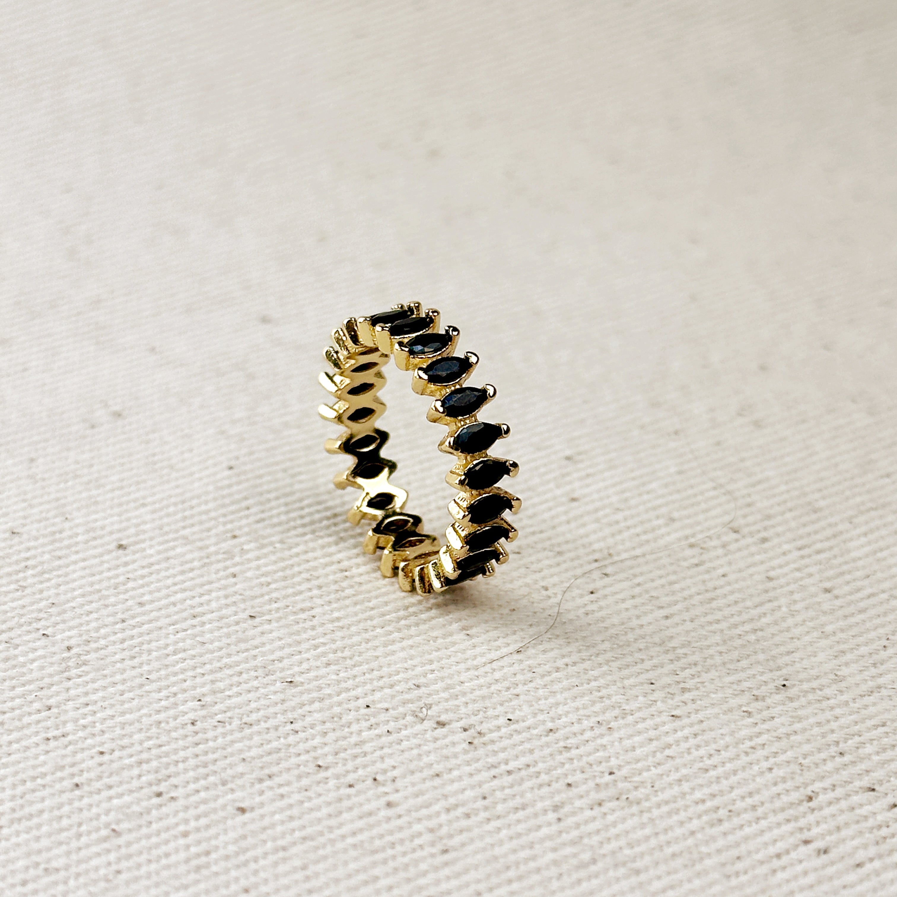 Mondsee 18k Gold Filled Marquise Eternity Band Ring | 18k Gold Filled Jewelry