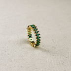 Mondsee 18k Gold Filled Marquise Eternity Band Ring | 18k Gold Filled Jewelry