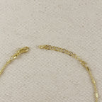 Mondsee 18k Gold Filled Mini Tube Chain Anklet | 18k Gold Filled Jewelry