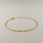 Mondsee 18k Gold Filled Mini Tube Chain Anklet | 18k Gold Filled Jewelry