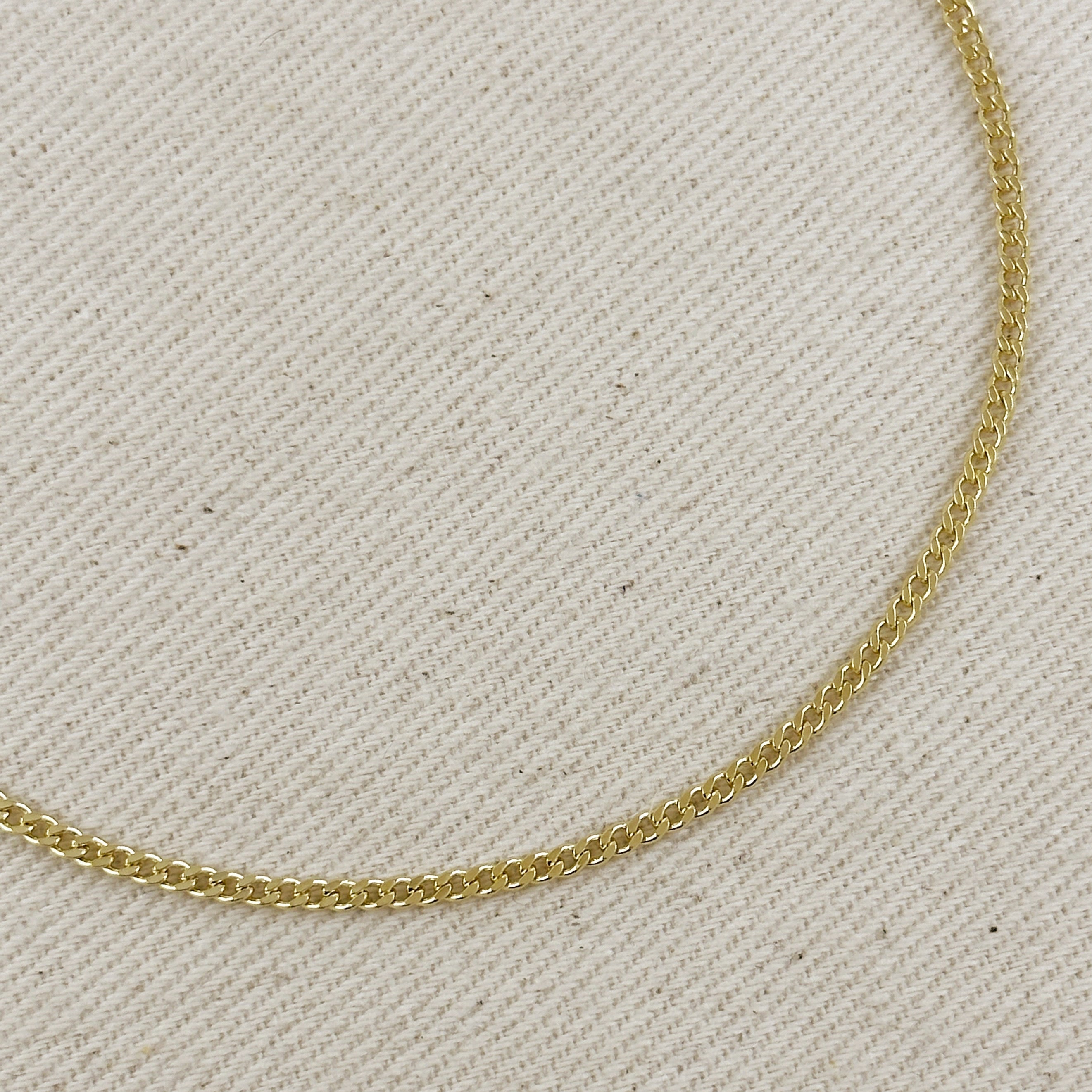 Mondsee 18k Gold Filled 2.0mm thickness Cuban Anklet | 18k Gold Filled Jewelry