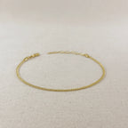 Mondsee 18k Gold Filled 2.0mm thickness Cuban Anklet | 18k Gold Filled Jewelry