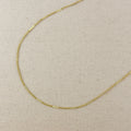 18k Gold Filled Pressed Detail Belly Chain