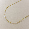 18k Gold Filled Belly Chain With Cubic Zirconia Stones