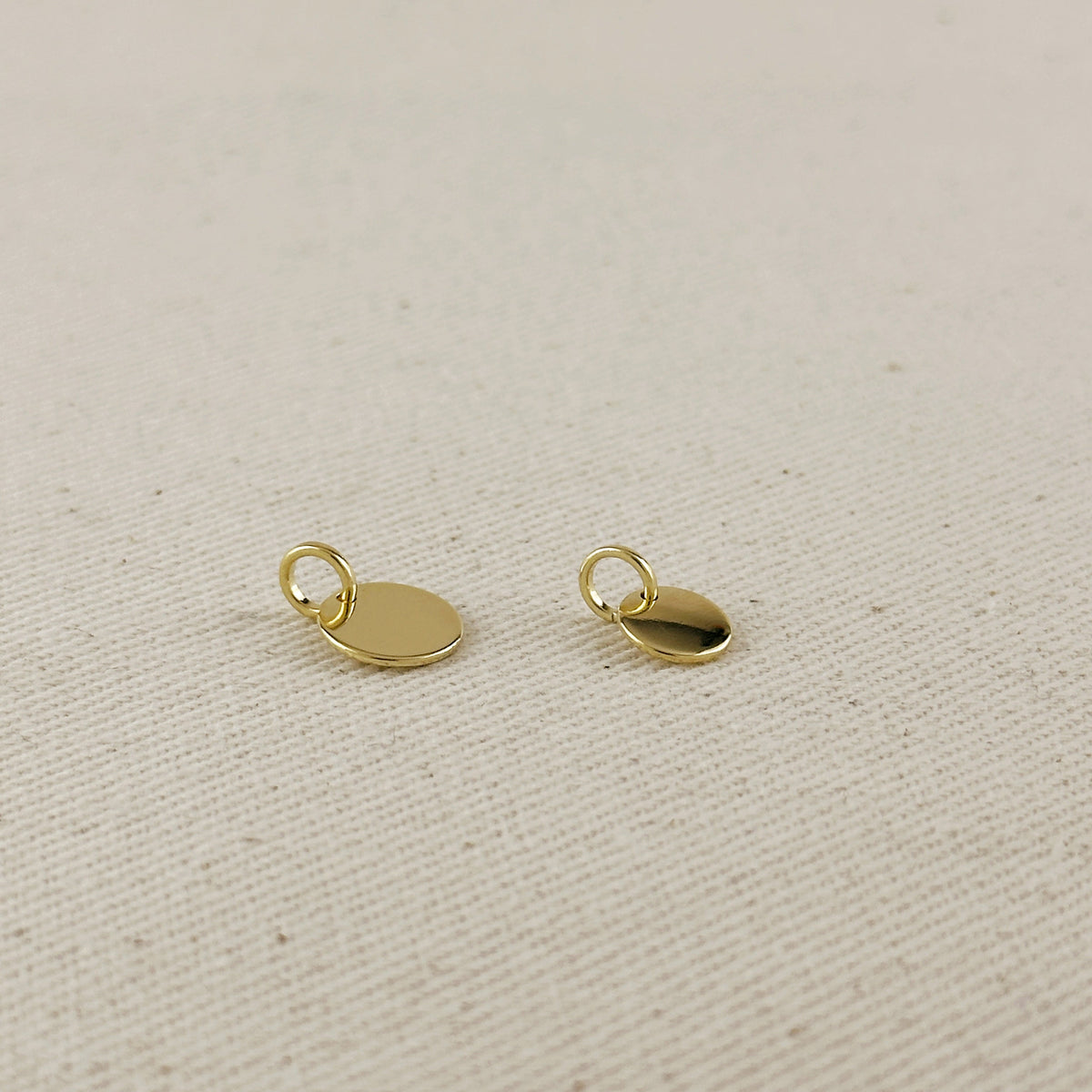 18k Gold Filled Plain Disc Pendant