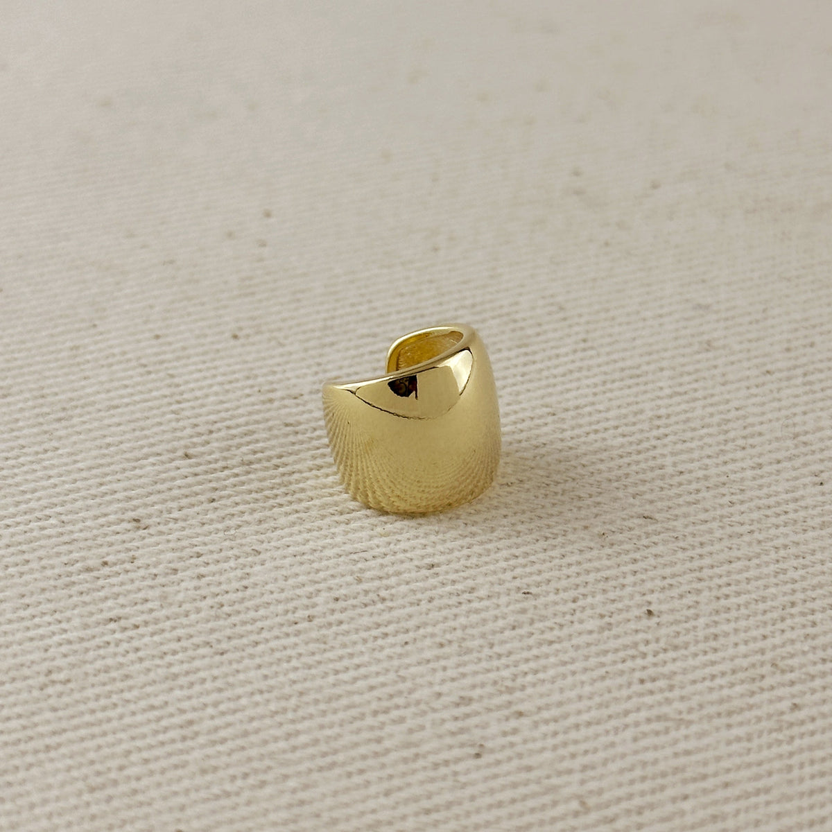 18k Gold Filled Plain Ear Cuff Earrings