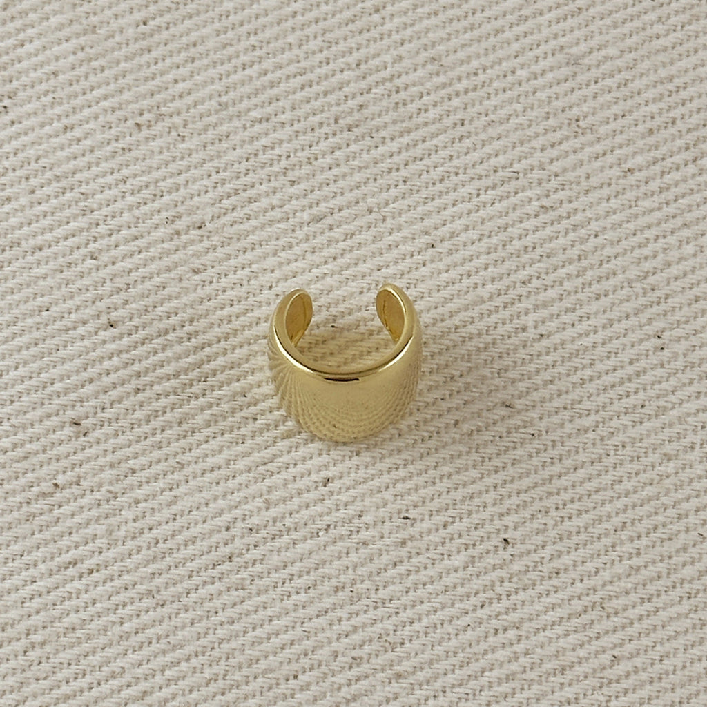 18k Gold Filled Plain Ear Cuff Earrings